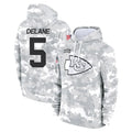 BIPIHUC KC.Chiefs #5 Mansoor Delane Player Arctic Camo Salute to Service Hoodies Limited Game Stitched Jerseys