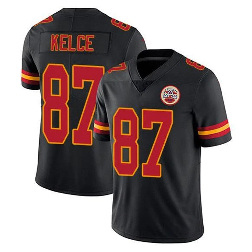 BIPIHUC KC.Chiefs #87 Travis Kelce Player Black Limited Vapor Untouchable Home Game Stitched Jerseys