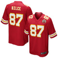 BIPIHUC KC.Chiefs #87 Travis Kelce Player Red Team Color Game Stitched Jerseys