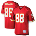 BIPIHUC KC.Chiefs #88 Tony Gonzalez Player Mitchell & Ness Red Legacy Football Jerseys