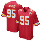 BIPIHUC KC.Chiefs #95 Chris Jones Player Red Home Game Stitched Jerseys