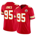BIPIHUC KC.Chiefs #95 Chris Jones Player Red Limited Vapor F.U.S.E. Home Game Stitched Jerseys