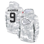 BIPIHUC KC.Chiefs #9 Kenneth Walker III Player Arctic Camo Salute to Service Hoodies Limited Game Stitched Jerseys