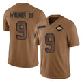 BIPIHUC KC.Chiefs #9 Kenneth Walker III Player Brown Salute To Service Limited Stitched Jerseys