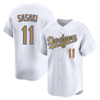 BIPIHUC LA.Dodgers #11 Roki Sasaki Player Gold Collection Limited Home Stitched Jerseys