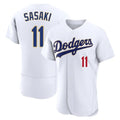 BIPIHUC LA.Dodgers #11 Roki Sasaki Player Gold White 2026 Collection Stadium Limited Elite Stitched Jerseys