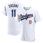 BIPIHUC LA.Dodgers #11 Roki Sasaki Player Gold White 2026 Collection Stadium Limited Elite Stitched Jerseys