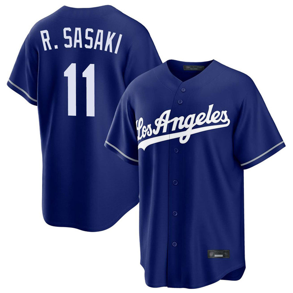 BIPIHUC LA.Dodgers #11 Roki Sasaki Player Royal Game Stitched Jerseys