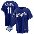 BIPIHUC LA.Dodgers #11 Roki Sasaki Player Royal World Series Meet Game Stitched Jerseys