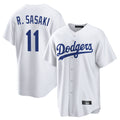 BIPIHUC LA.Dodgers #11 Roki Sasaki Player White Game Home Stitched Jerseys