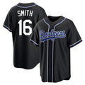 BIPIHUC LA.Dodgers #16 Will Smith Player Black Carbon Limited Home Stitched Jerseys