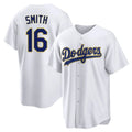 BIPIHUC LA.Dodgers #16 Will Smith Player Gold White 2026 Collection Stadium Game Stitched Jerseys