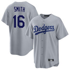 BIPIHUC LA.Dodgers #16 Will Smith Player Gray Game Stitched Jerseys