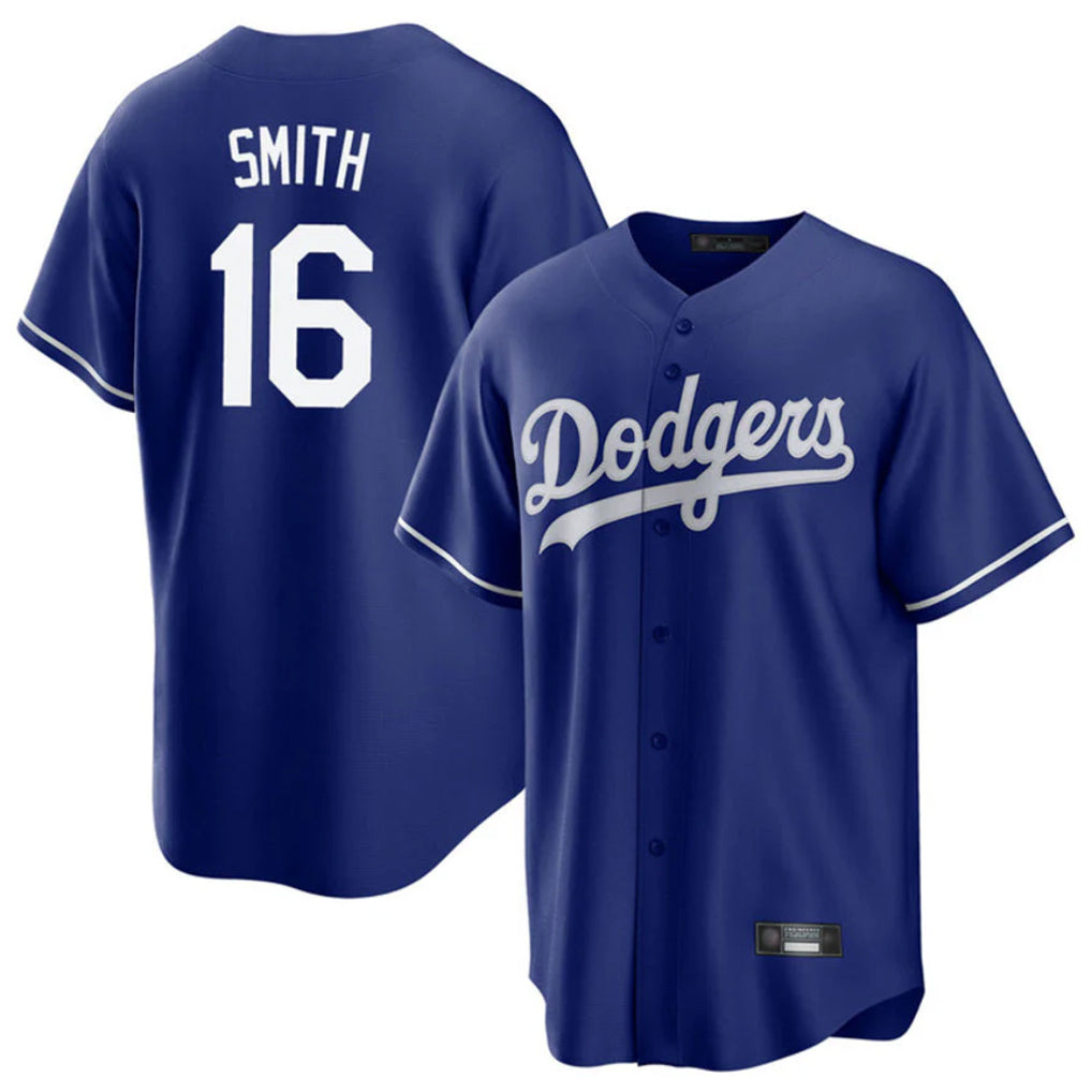 BIPIHUC LA.Dodgers #16 Will Smith Player Royal Game Stitched Jerseys