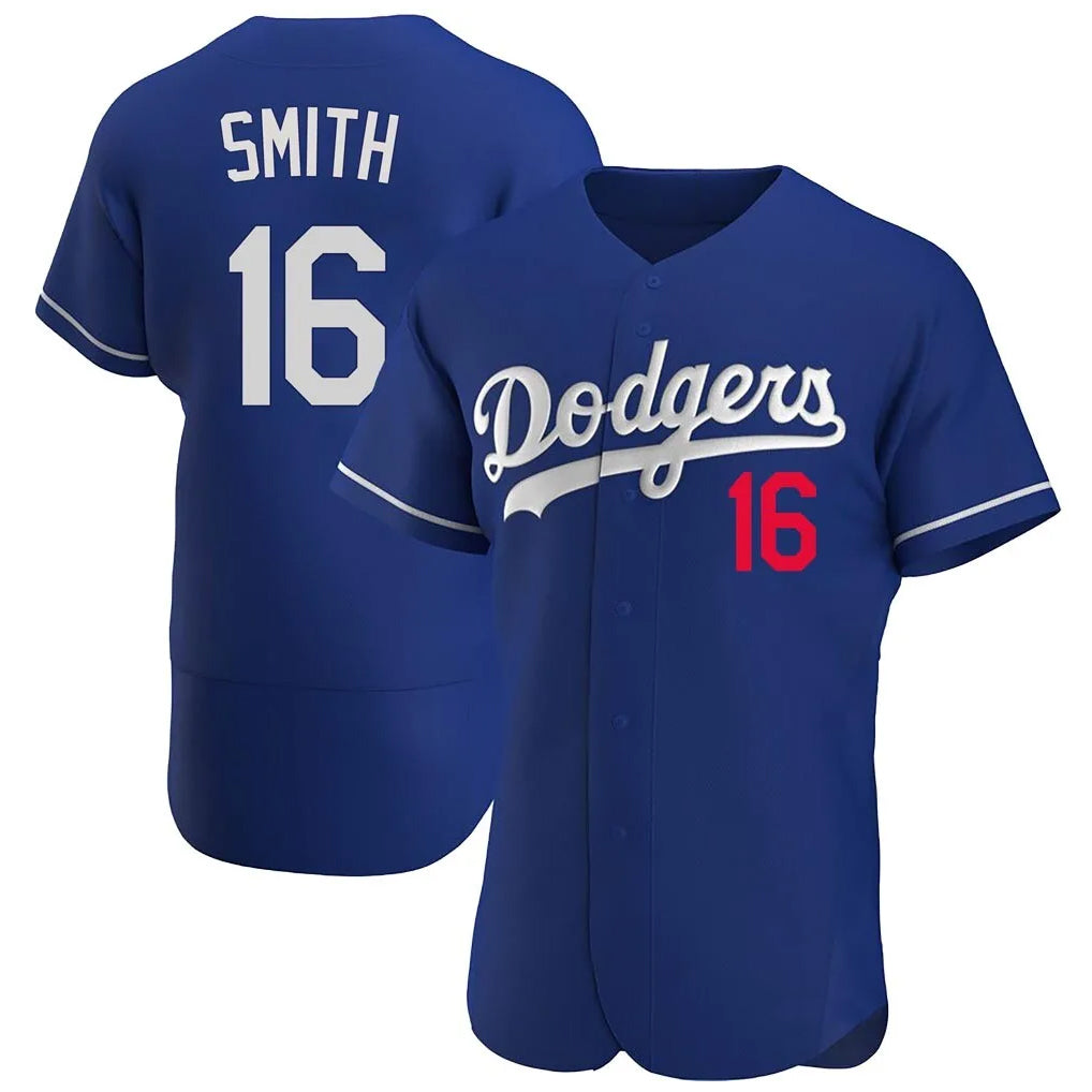 BIPIHUC LA.Dodgers #16 Will Smith Player Royal Limited Elite Home Stitched Jerseys