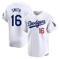 BIPIHUC LA.Dodgers #16 Will Smith Player White Limited Home Stitched Jerseys