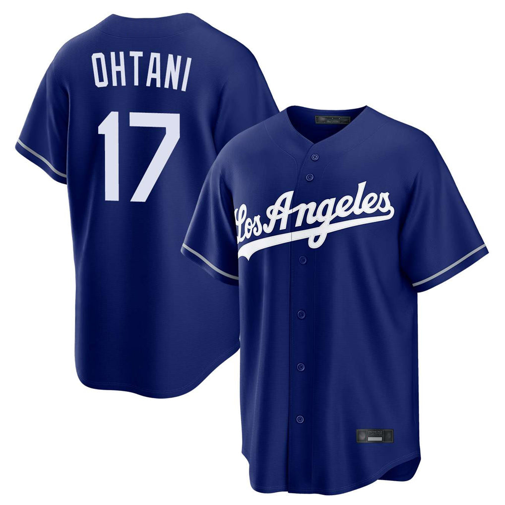 BIPIHUC LA.Dodgers #17 Shohei Ohtani Player Royal Game Stitched Jerseys