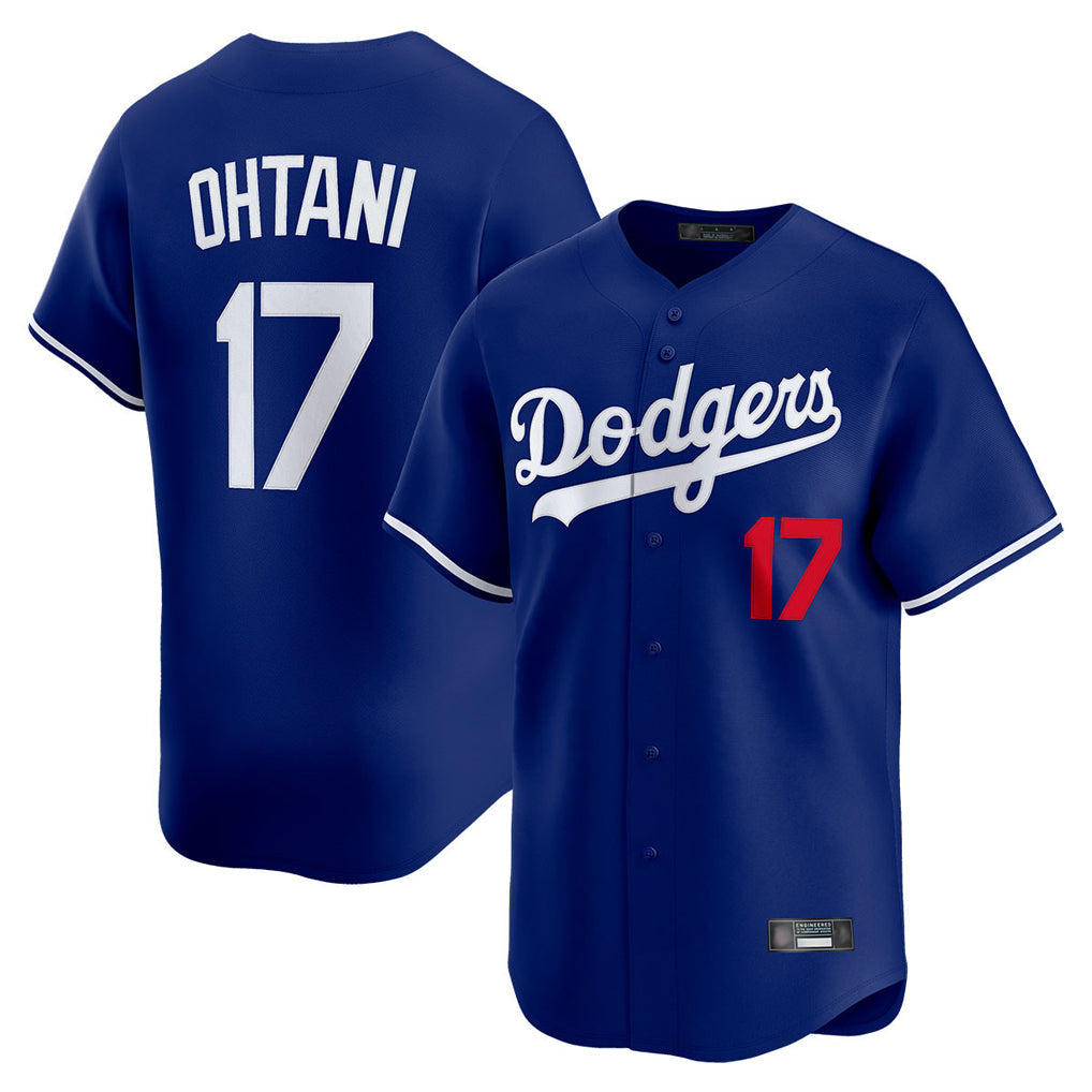 BIPIHUC LA.Dodgers #17 Shohei Ohtani Player Royal Limited Home Stitched Jerseys