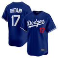 BIPIHUC LA.Dodgers #17 Shohei Ohtani Player Royal Limited Home Stitched Jerseys