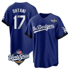 BIPIHUC LA.Dodgers #17 Shohei Ohtani Player Royal World Series City Connect Home Game Stitched Jerseys