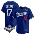 BIPIHUC LA.Dodgers #17 Shohei Ohtani Player Royal World Series Limited Home Stitched Jerseys