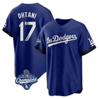 BIPIHUC LA.Dodgers #17 Shohei Ohtani Player Royal World Series Meet City Connect Home Game Stitched Jerseys