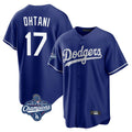 BIPIHUC LA.Dodgers #17 Shohei Ohtani Player Royal World Series Meet Home Game Stitched Jerseys