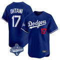 BIPIHUC LA.Dodgers #17 Shohei Ohtani Player Royal World Series Meet Limited Home Stitched Jerseys