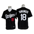 BIPIHUC LA.Dodgers #18 Yoshinobu Yamamoto Player Black Limited Home Stitched Jerseys