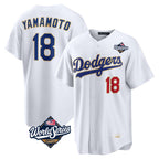 BIPIHUC LA.Dodgers #18 Yoshinobu Yamamoto Player Gold White World Series 2026 Collection Stadium Limited Stitched Jerseys