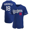 BIPIHUC LA.Dodgers #18 Yoshinobu Yamamoto Player Royal Limited Elite Home Stitched Jerseys