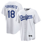 BIPIHUC LA.Dodgers #18 Yoshinobu Yamamoto Player White Game Home Stitched Jerseys