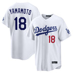 BIPIHUC LA.Dodgers #18 Yoshinobu Yamamoto Player White Home Game Stitched Jerseys