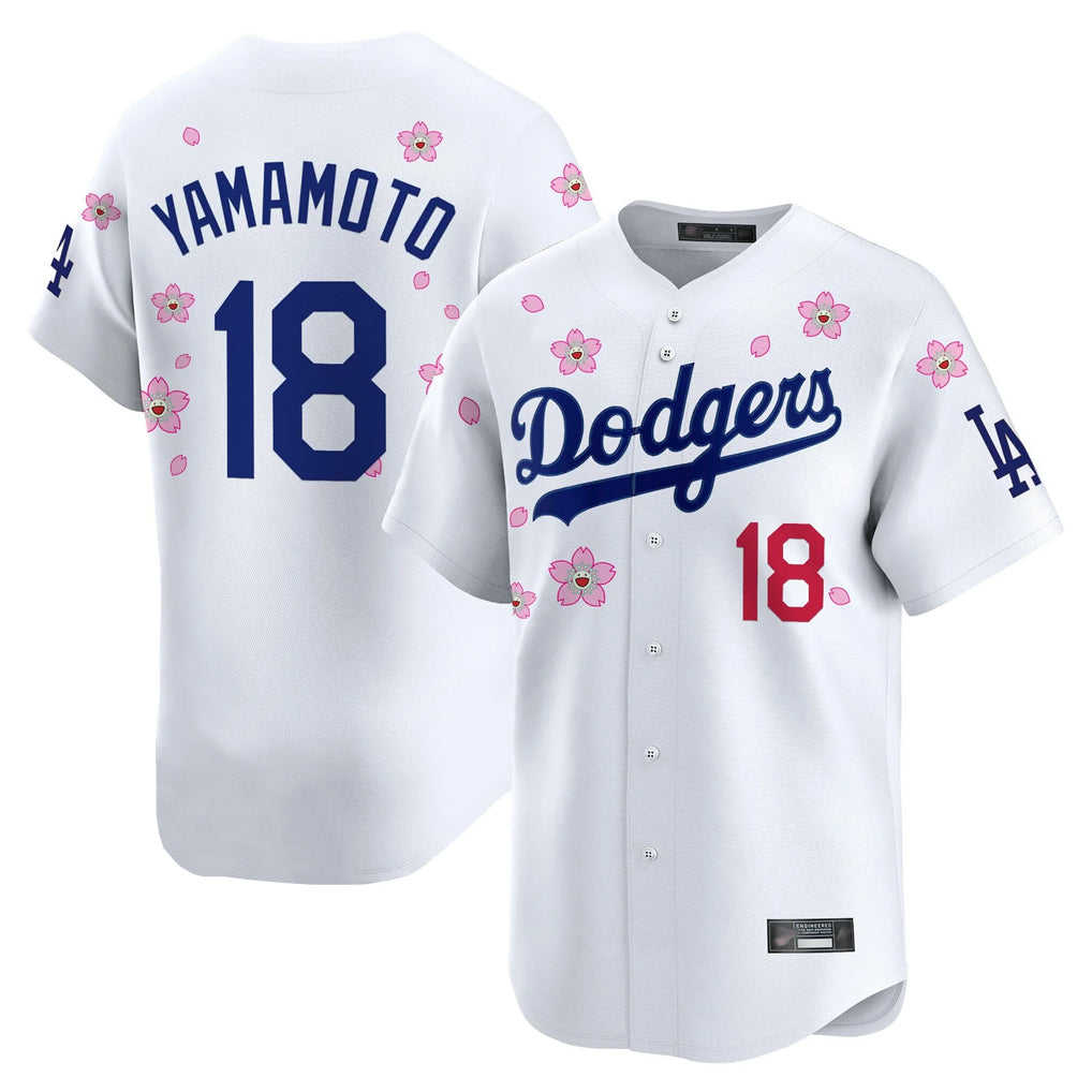 BIPIHUC LA.Dodgers #18 Yoshinobu Yamamoto Player White Tokyo Series Vapor Premier Limited Stitched Jerseys