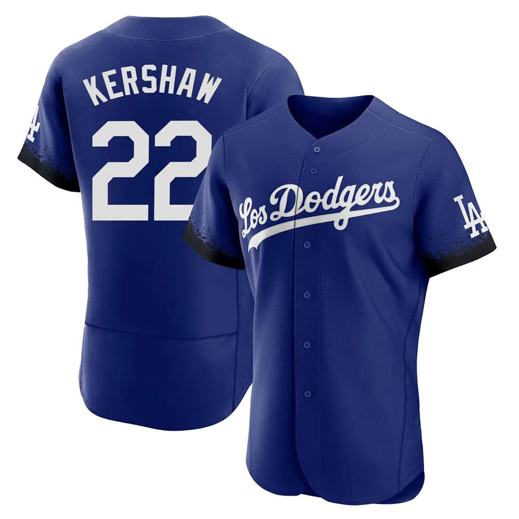 BIPIHUC LA.Dodgers #22 Clayton Kershaw Player Royal City Connect Elite Home Stitched Jerseys