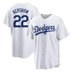 BIPIHUC LA.Dodgers #22 Clayton Kershaw Player White Game Home Stitched Jerseys
