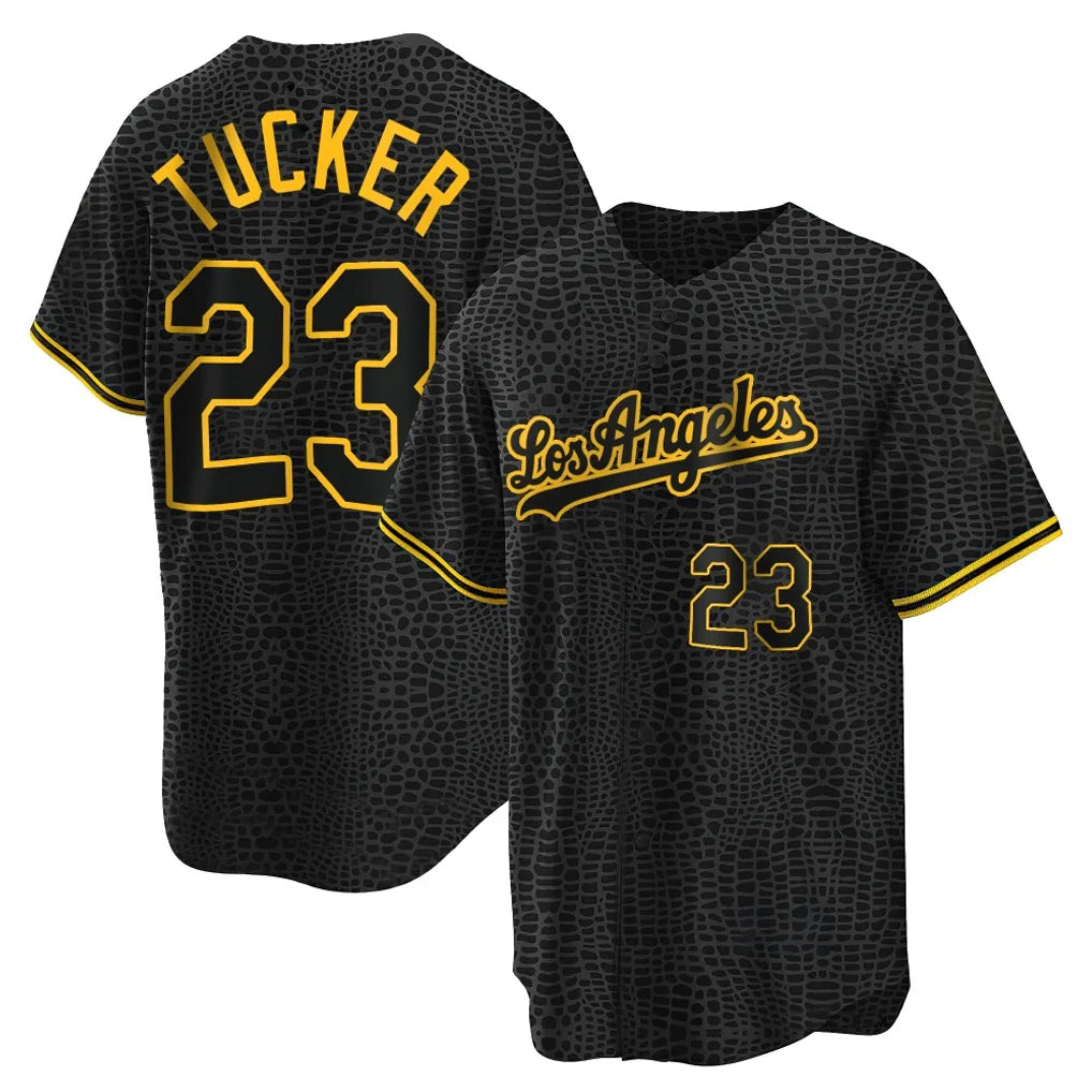 BIPIHUC LA.Dodgers #23 Kyle Tucker Player Black Gold Limited Home Stitched Jerseys