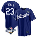BIPIHUC LA.Dodgers #23 Kyle Tucker Player Royal World Series Game Stitched Jerseys