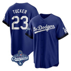 BIPIHUC LA.Dodgers #23 Kyle Tucker Player Royal World Series Meet City Connect Home Game Stitched Jerseys
