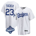 BIPIHUC LA.Dodgers #23 Kyle Tucker Player White World Series Meet Game Home Stitched Jerseys