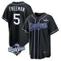 BIPIHUC LA.Dodgers #5 Freddie Freeman Player Black World Series Black Carbon Limited Home Stitched Jerseys