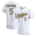 BIPIHUC LA.Dodgers #5 Freddie Freeman Player White Limited Elite Home Stitched Jerseys