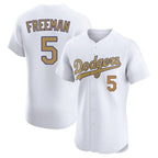BIPIHUC LA.Dodgers #5 Freddie Freeman Player White Limited Elite Home Stitched Jerseys