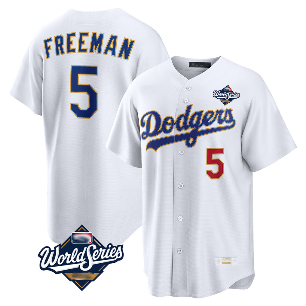 BIPIHUC LA.Dodgers #5 Freddie Freeman Player White World Series 2026 Collection Stadium Limited Stitched Jerseys