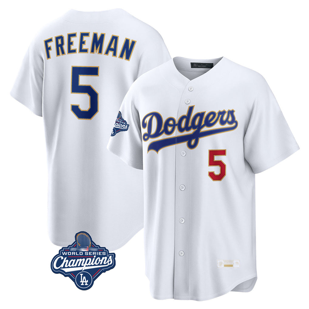 BIPIHUC LA.Dodgers #5 Freddie Freeman Player White World Series Meet 2026 Collection Stadium Limited Stitched Jerseys