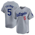 BIPIHUC LA.Dodgers #5 Freddie Freeman Player Gray Limited Home Stitched Jerseys