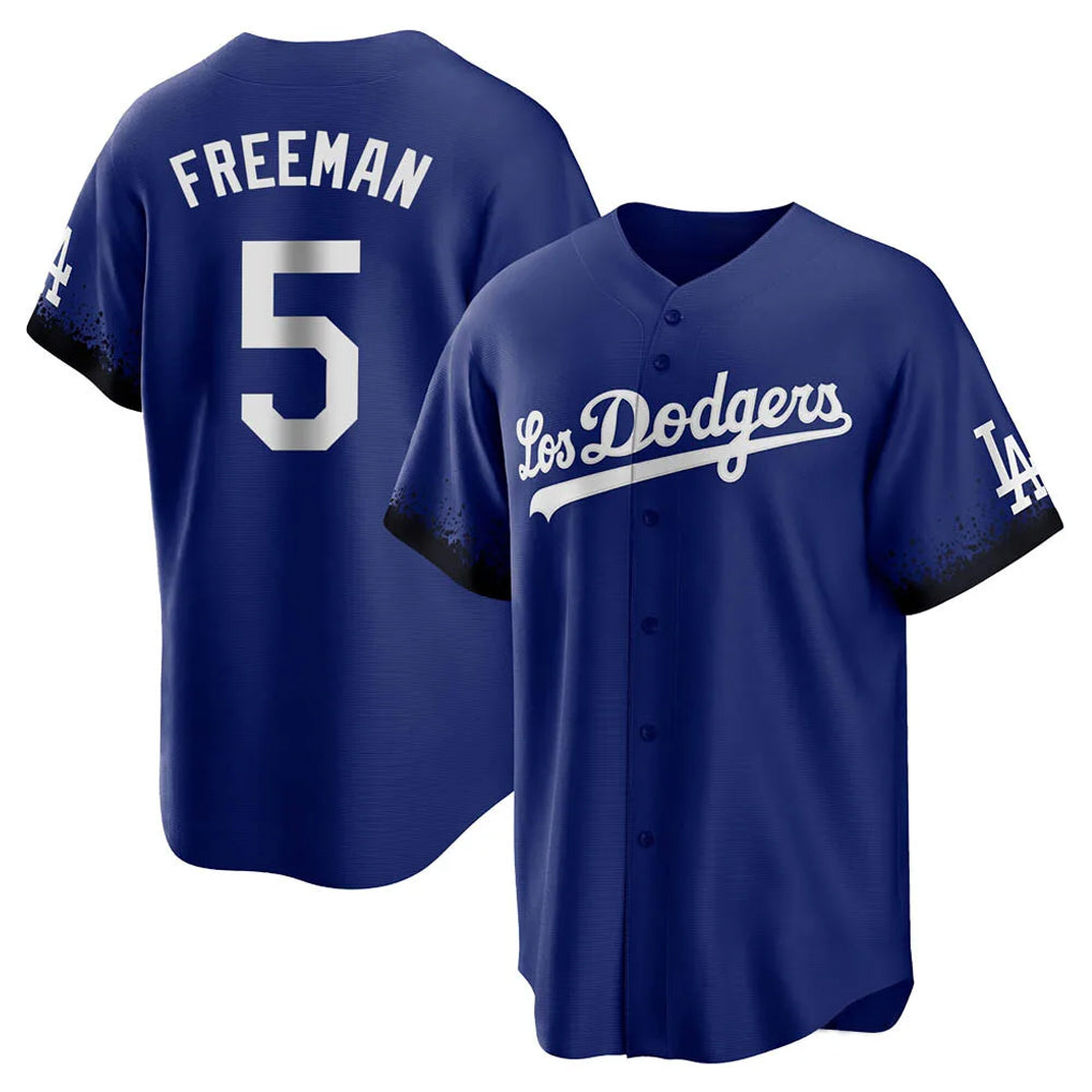 BIPIHUC LA.Dodgers #5 Freddie Freeman Player Royal City Connect Home Game Stitched Jerseys