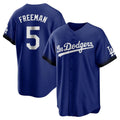 BIPIHUC LA.Dodgers #5 Freddie Freeman Player Royal City Connect Home Game Stitched Jerseys