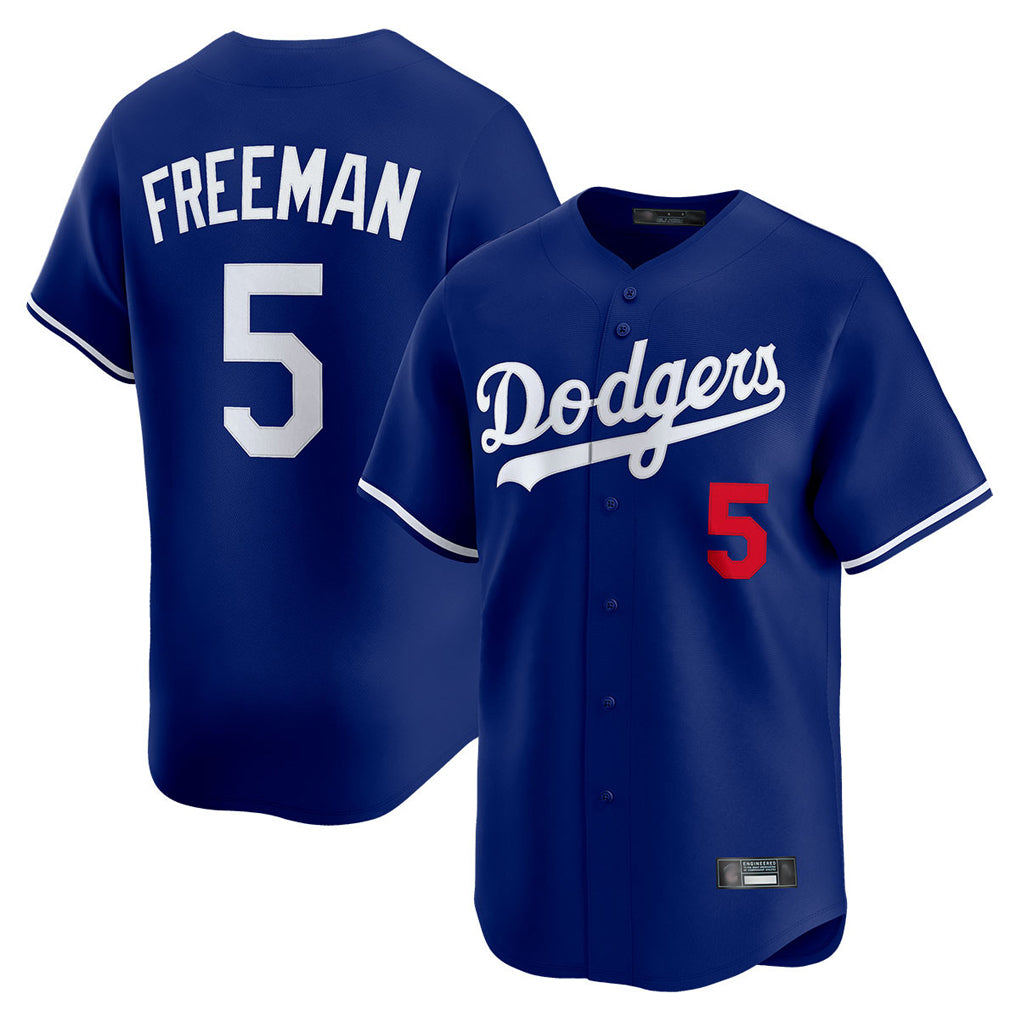 BIPIHUC LA.Dodgers #5 Freddie Freeman Player Royal Limited Home Stitched Jerseys