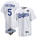 BIPIHUC LA.Dodgers #5 Freddie Freeman Player White World Series Game Home Stitched Jerseys